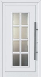 hormann front door in white large windows